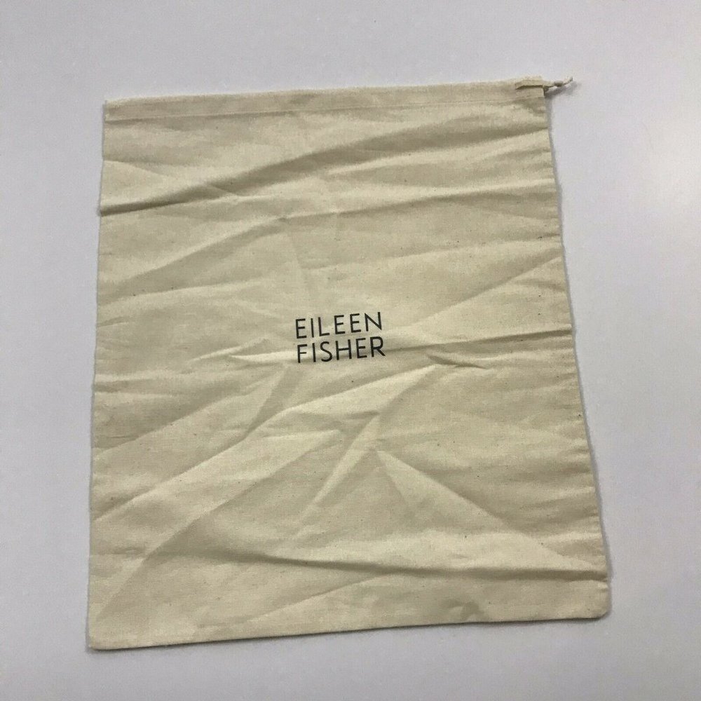 Eileen Fisher Beige Drawstring Bag 100% Organic Cotton